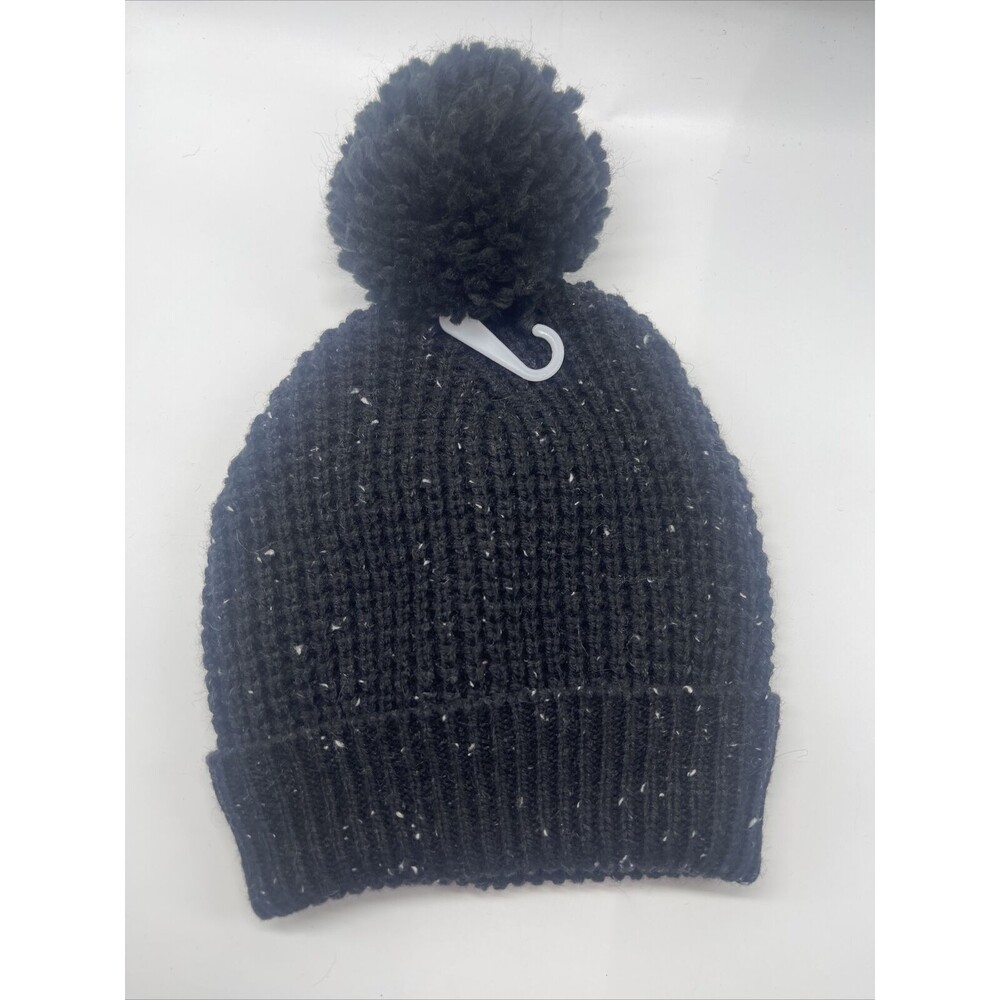 Miles Kids Ribbed Foldover Pom Pom Beanie Unisex New W/O Tags